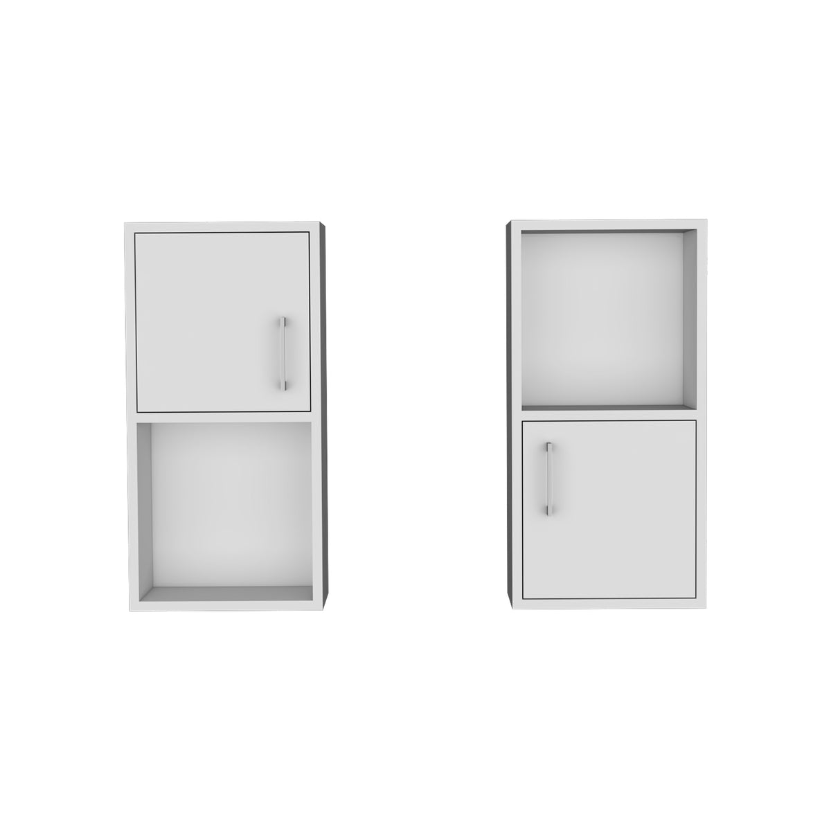 Estanteria para Baño Bath R Blanco 30x60.1cm sin Cajones y con Dos Entrepaños
