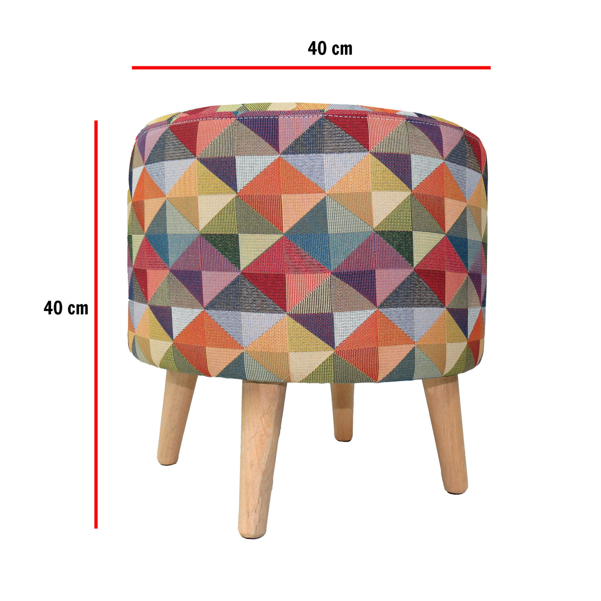 Tocador Marcoma Blanco 76x80cm con Puff Multicolor - Tocadores | Bylmo