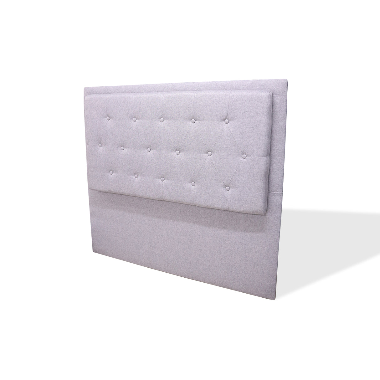 Cabecero de Piso Kaser Gris Claro 200x110cm Para Cama King - Cabeceros | Bylmo