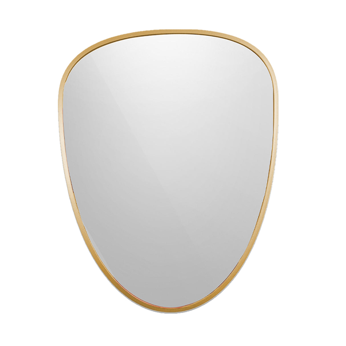 Espejo Niza Asimétrico Dorado 70x90cm con Marco en Madera MDF - Espejos Decorativos | Bylmo