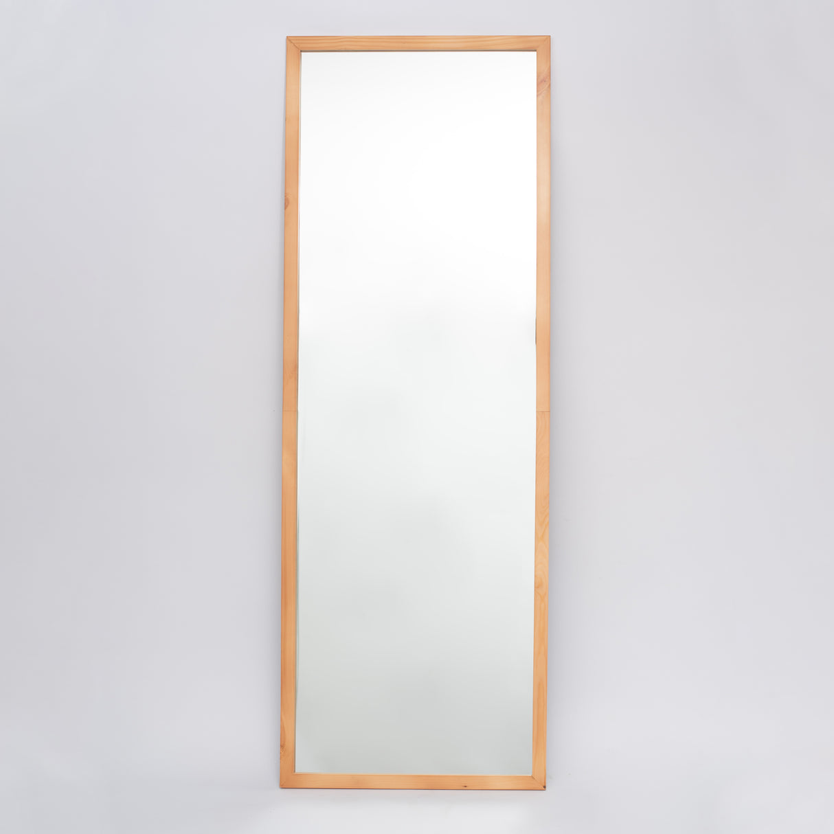 Espejo Dallas Rectangular 60x160cm con Marco en Madera Clara Natural - Espejos Decorativos | Bylmo