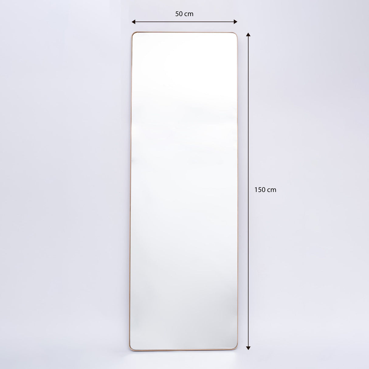 Espejo Salamanca Rectangular Dorado 50x150cm con Marco Metálico - Espejos Decorativos | Bylmo