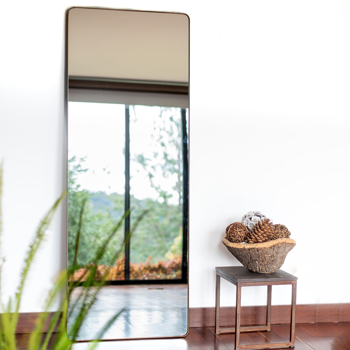 Espejo de Pared Salamanca Plata 50x150cm Cuadrado con Marco Metalico - ESPEJOS DE PARED | Bylmo