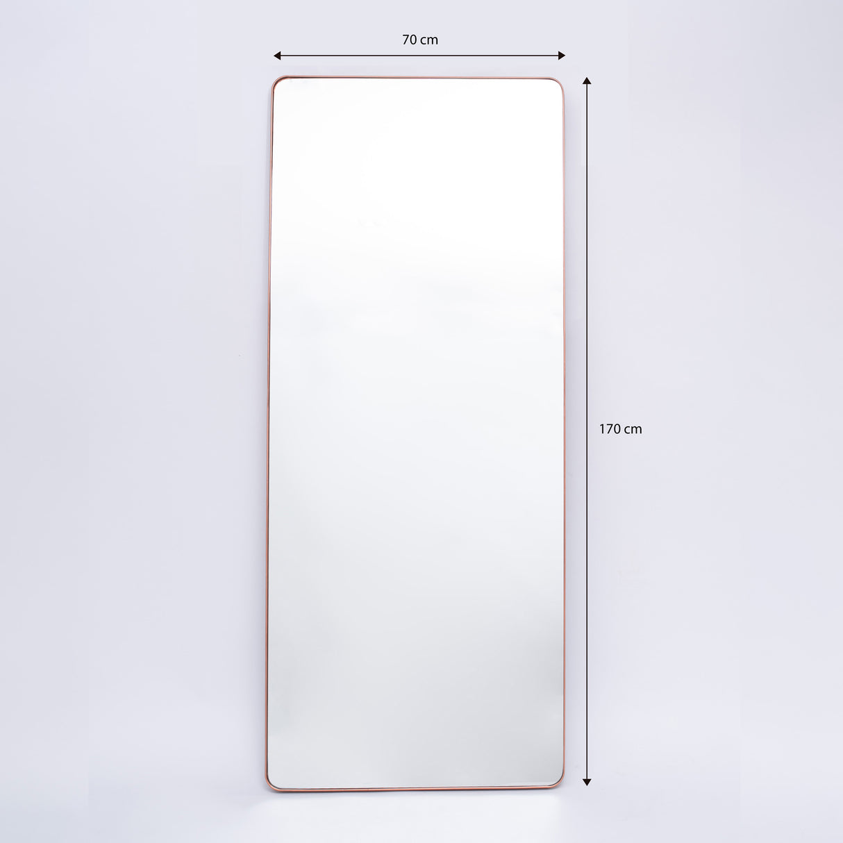 Espejo Salamanca Rectangular Cobre 70x170cm con Marco Metálico - Espejos Decorativos | Bylmo