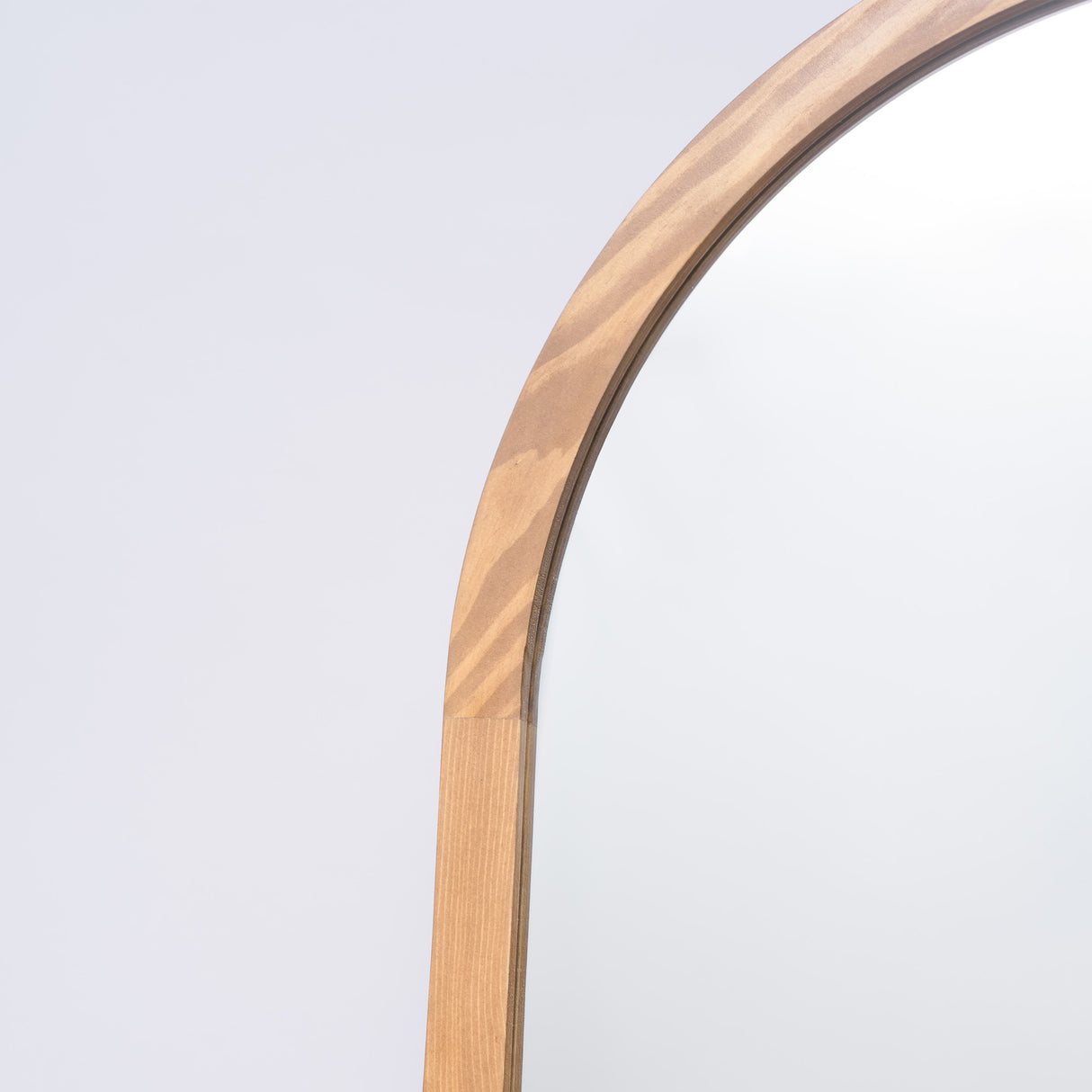 Espejo Arya Ovalado 60x160cm con Marco en Madera Clara Natural - Espejos Decorativos | Bylmo