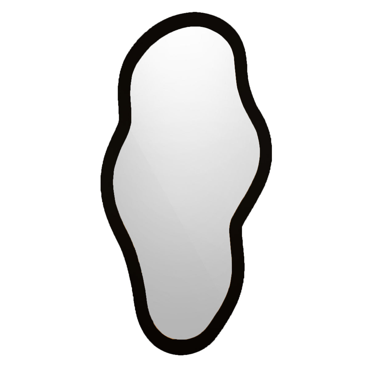 Espejo Monet Asimétrico Negro 60x120cm con Marco en Madera MDF - Espejos Decorativos | Bylmo