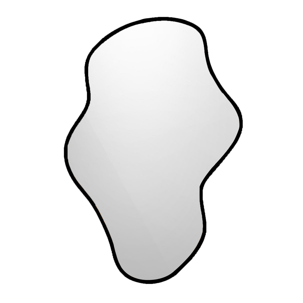 Espejo Moscú Asimétrico Negro 80x120cm con Marco en Madera MDF - Espejos Decorativos | Bylmo