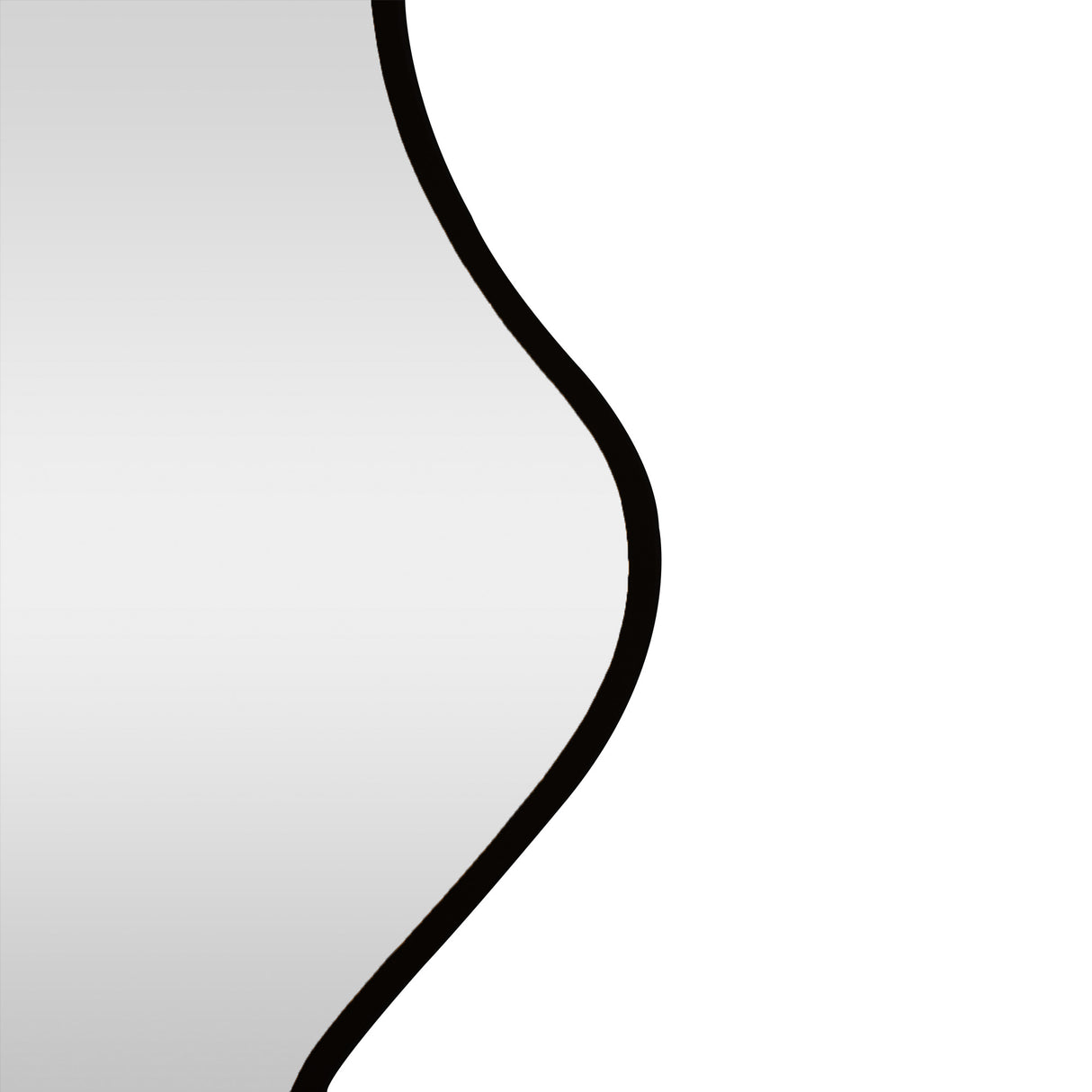 Espejo Moscú Asimétrico Negro 80x120cm con Marco en Madera MDF - Espejos Decorativos | Bylmo