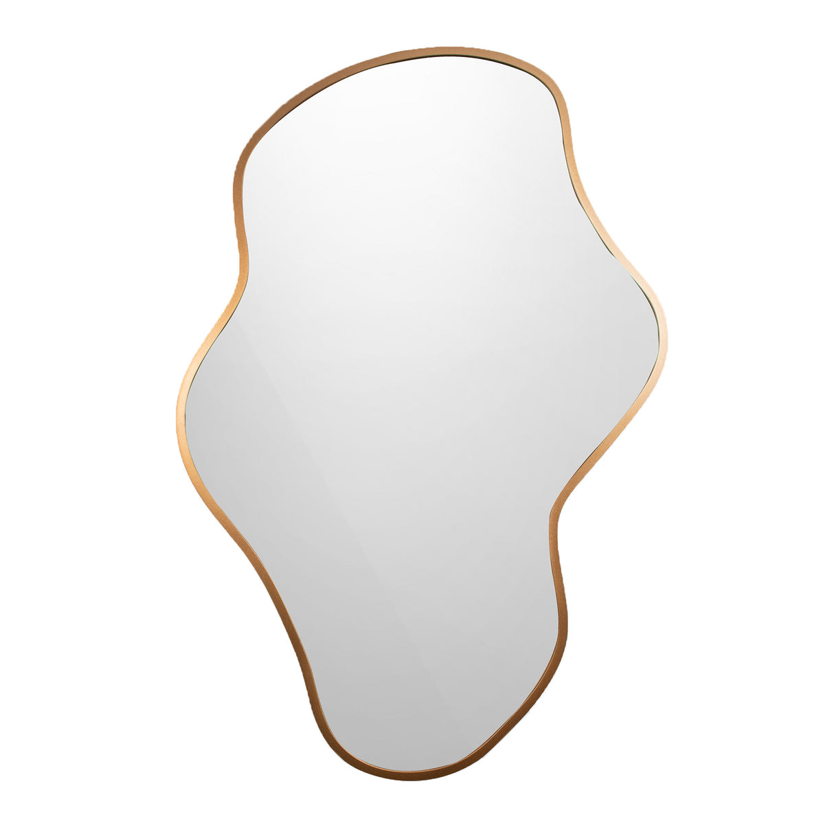 Espejo Moscú Asimétrico Dorado 80x120cm con Marco en Madera MDF - Espejos Decorativos | Bylmo