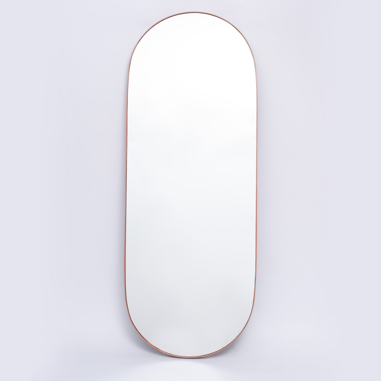 Espejo Visee Ovalado Cobre 50x150cm con Marco Metálico - Espejos Decorativos | Bylmo