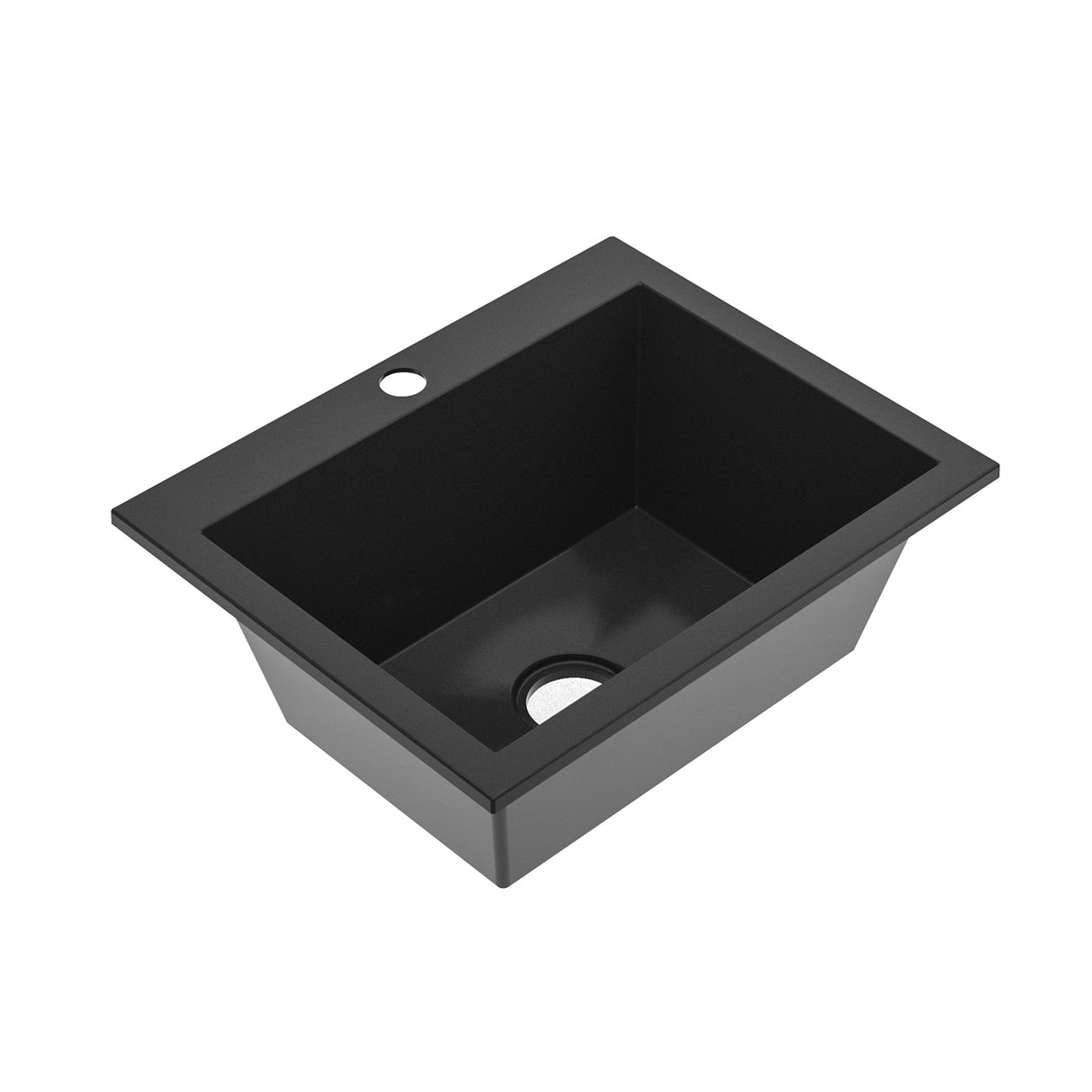 Lavaplatos Koa Sencillo Negro Brillante 51x22cm Sobrepuesto - Lavaplatos | Bylmo