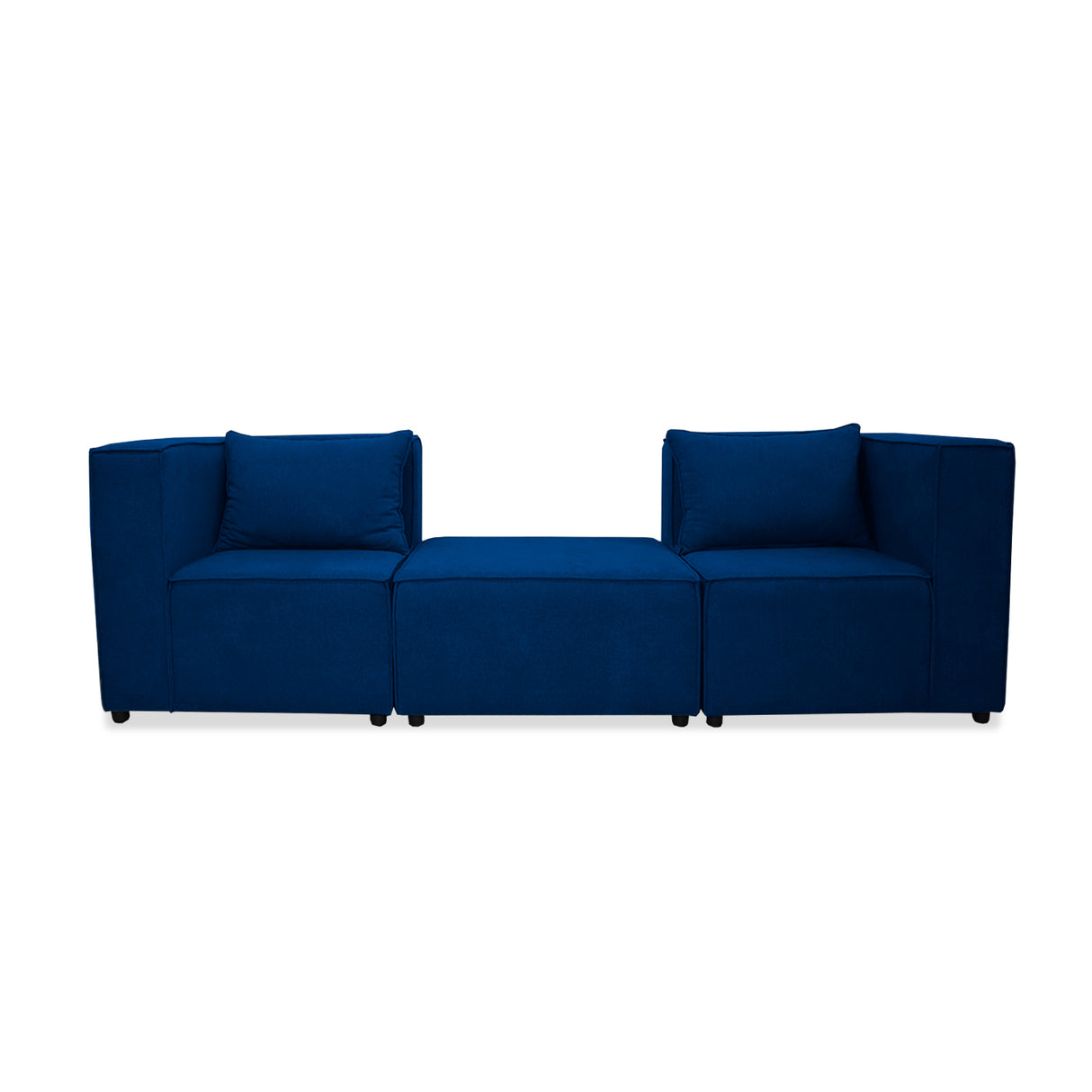 Sofá en L Hofer Azul Petróleo 70x75cm Modular de Cuatro Puestos - Sofas y Poltronas | Bylmo