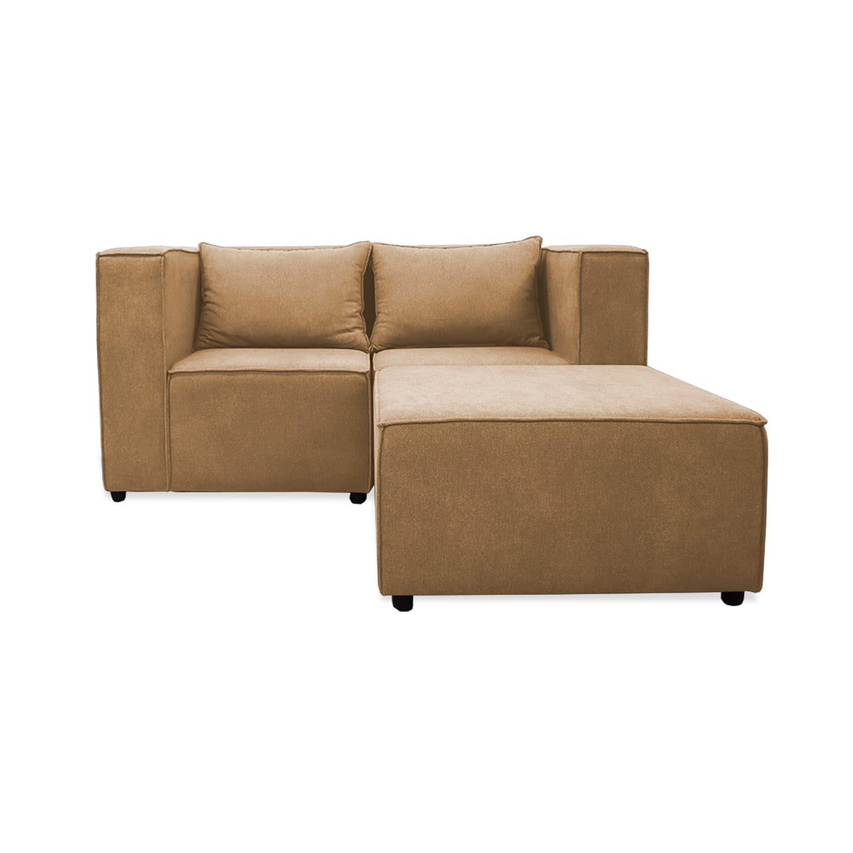 Sofá en L Hofer Camel 70x75cm Modular de Cuatro Puestos - Sofas y Poltronas | Bylmo