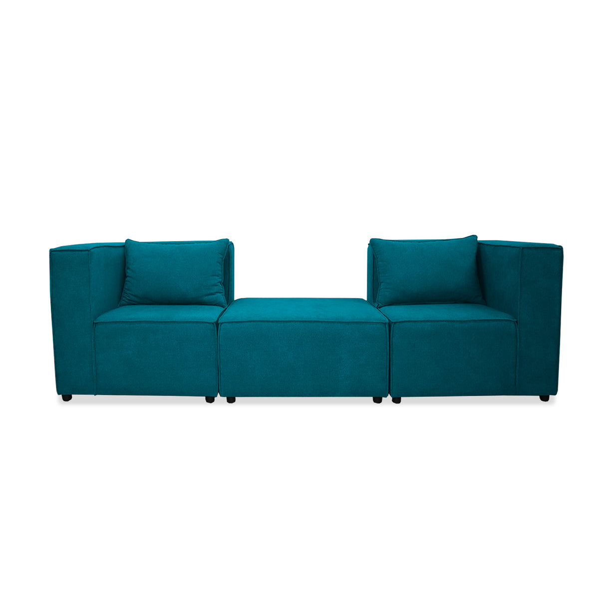 Sofá en L Hofer Turquesa 70x75cm Modular de Cuatro Puestos - Sofas y Poltronas | Bylmo