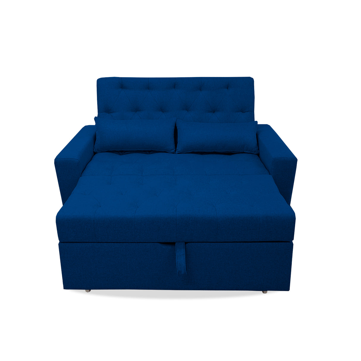 Sofacama Ackerman Azul Petróleo 150x94cm de Dos Puestos - Sofas y Poltronas | Bylmo