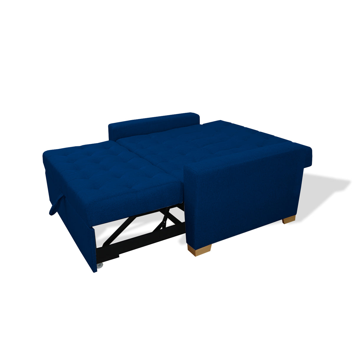 Sofacama Ackerman Azul Petróleo 150x94cm de Dos Puestos - Sofas y Poltronas | Bylmo