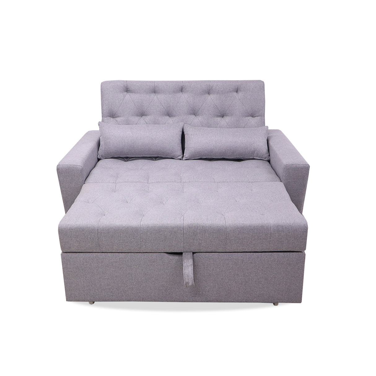 Sofacama Ackerman Gris 150x94cm de Dos Puestos - Sofas y Poltronas | Bylmo