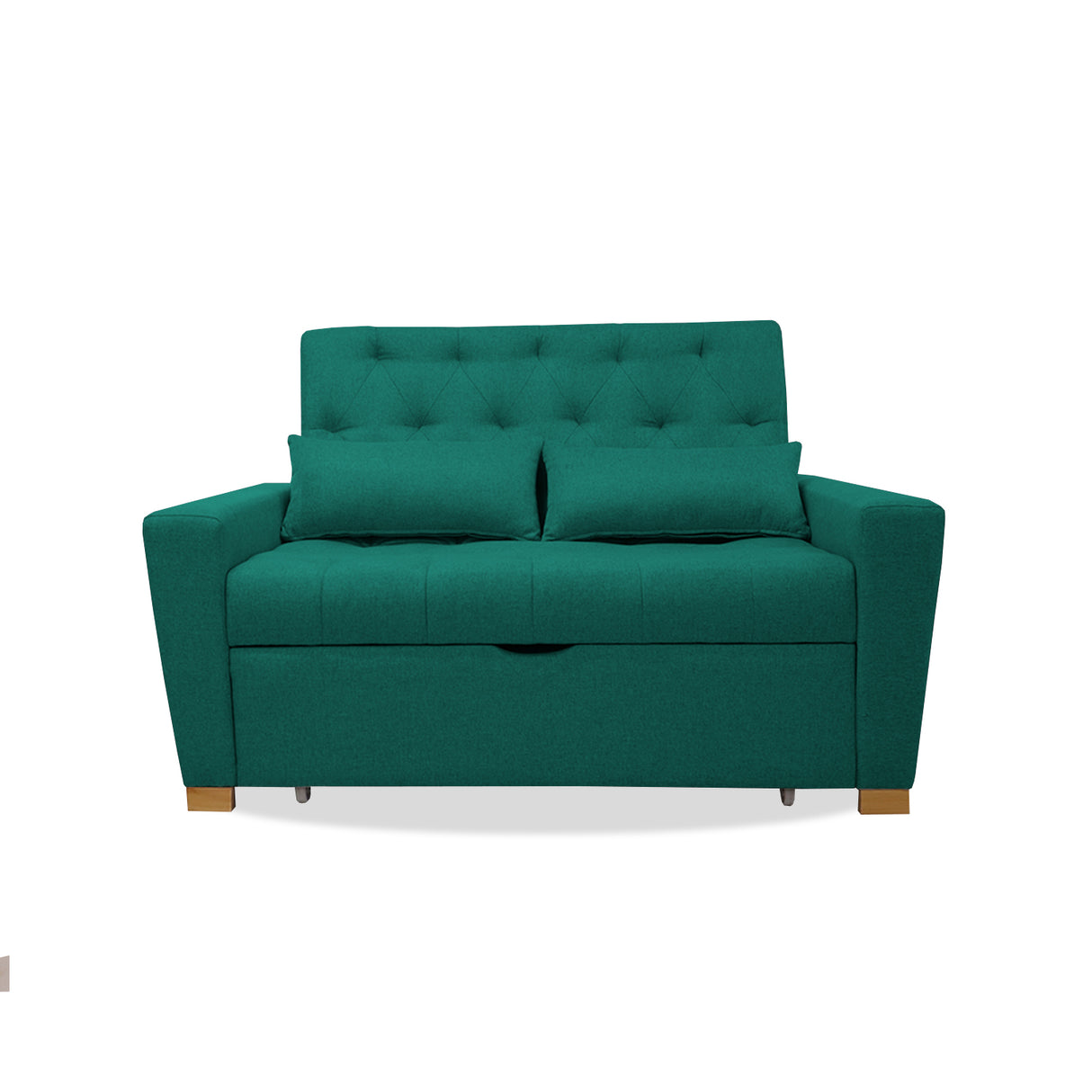 Sofacama Ackerman Verde 150x94cm de Dos Puestos - Sofas y Poltronas | Bylmo