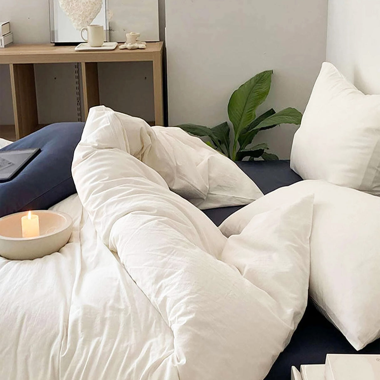Duvet Lilis Blanco Para Cama Sencilla 90x190cm - Tendidos y Cubrelechos | Bylmo