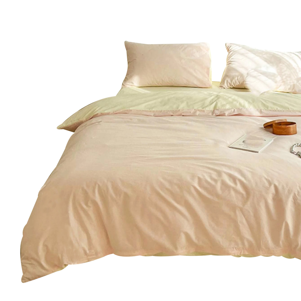 Duvet Lilis Rosado Beige Para Cama Sencilla 90x190cm - Tendidos y Cubrelechos | Bylmo