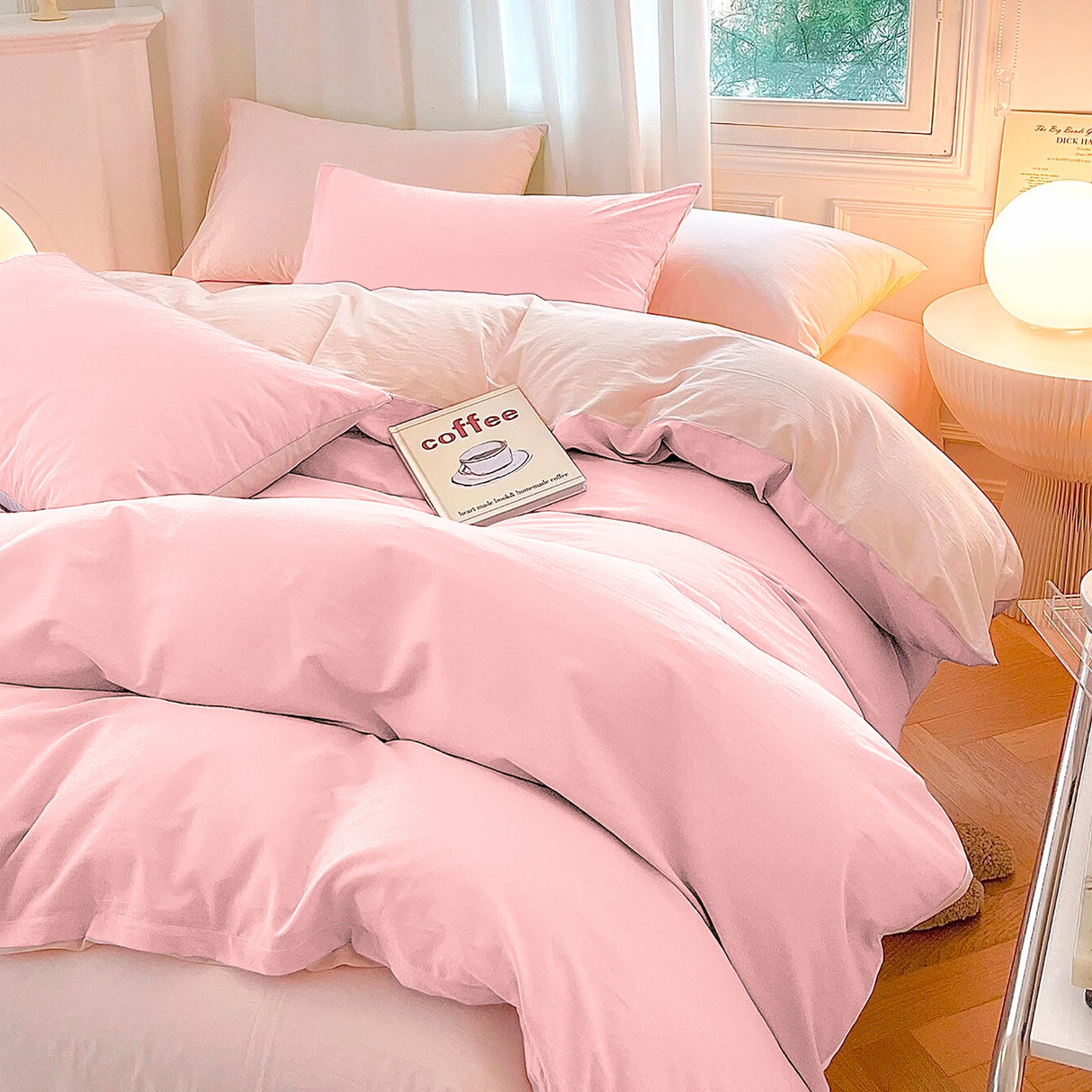 Duvet Lilis Rosado Palo de Rosa Para Cama King 200x190cm - Tendidos y Cubrelechos | Bylmo