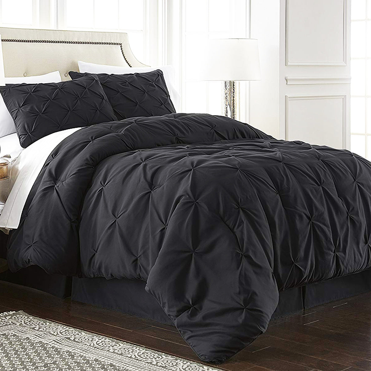 Duvet Duplux Negro Para Cama Doble 140x190cm - Tendidos y Cubrelechos | Bylmo