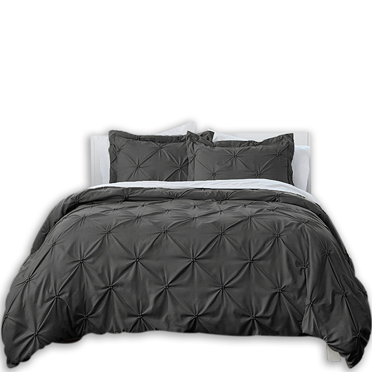 Duvet Duplux Gris Oscuro Para Cama Semidoble 120x190cm - Tendidos y Cubrelechos | Bylmo