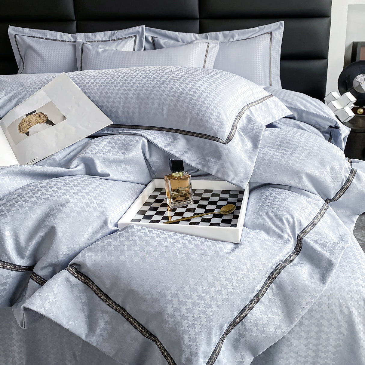 Duvet Unic Azul Celeste Para Cama Doble 140x190cm Acolchado - Tendidos y Cubrelechos | Bylmo