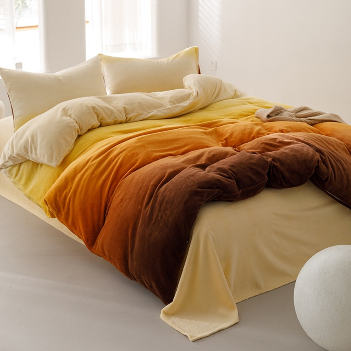 Duvet DiFlan Cafe Para Cama Queen 160x190cm Sin Acolchado - Tendidos y Cubrelechos | Bylmo