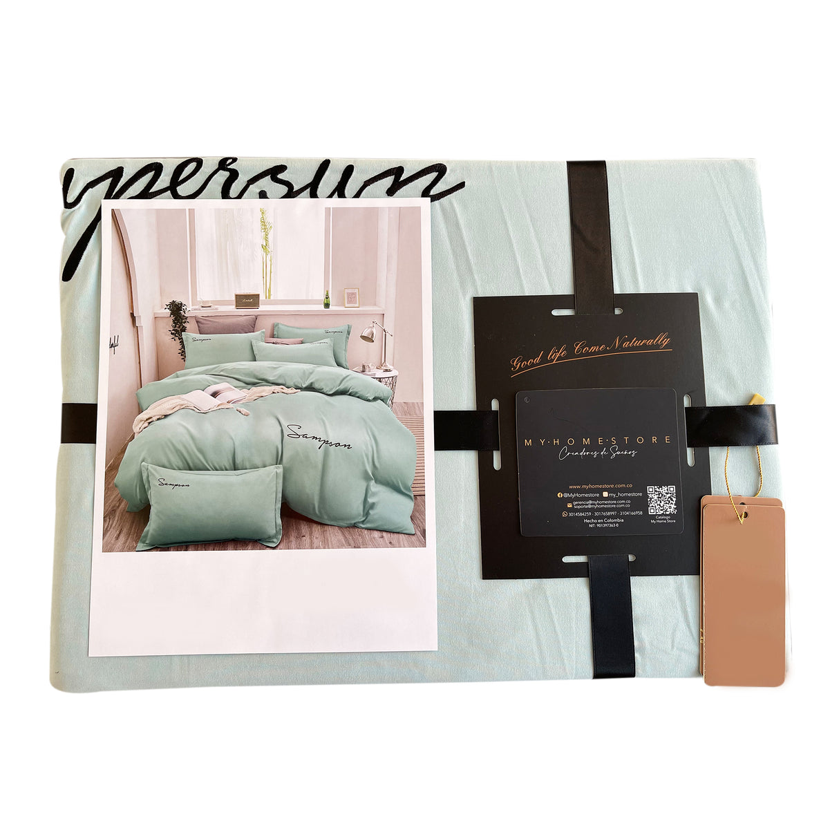 Duvet Sampson Azul Claro Para Cama Queen 160x190cm Acolchado - Tendidos y Cubrelechos | Bylmo