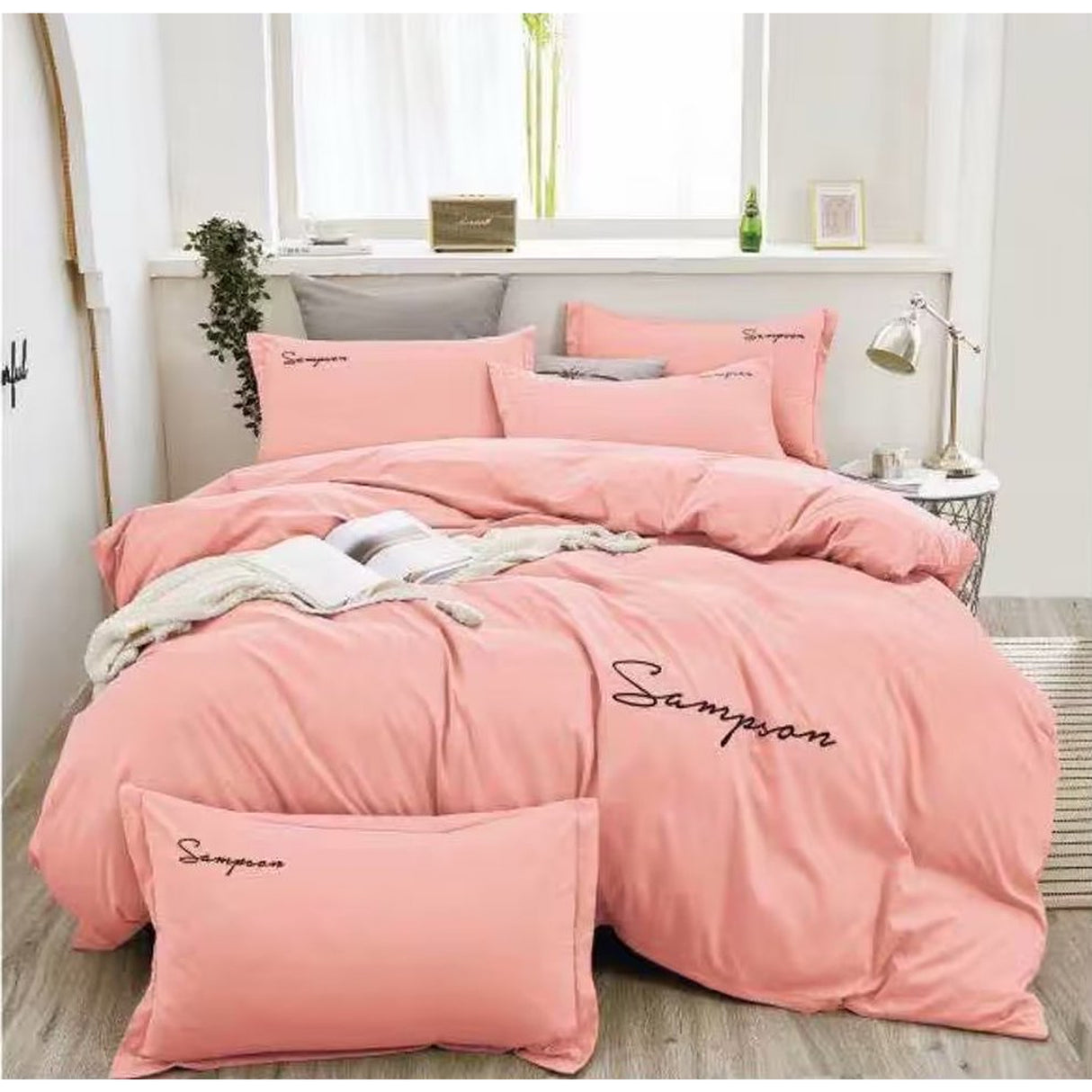 Duvet Sampson Palo de Rosa Para Cama Queen 160x190cm Sin Acolchado - Tendidos y Cubrelechos | Bylmo