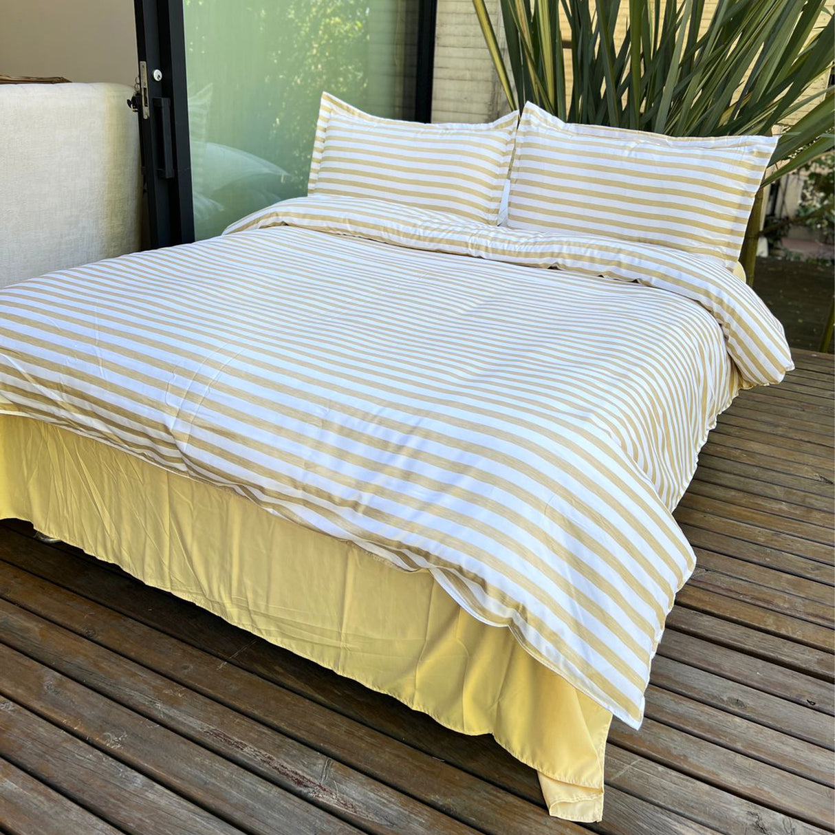 Duvet Bandeau Crema Para Cama Doble 140x190cm Sin Acolchado - Tendidos y Cubrelechos | Bylmo
