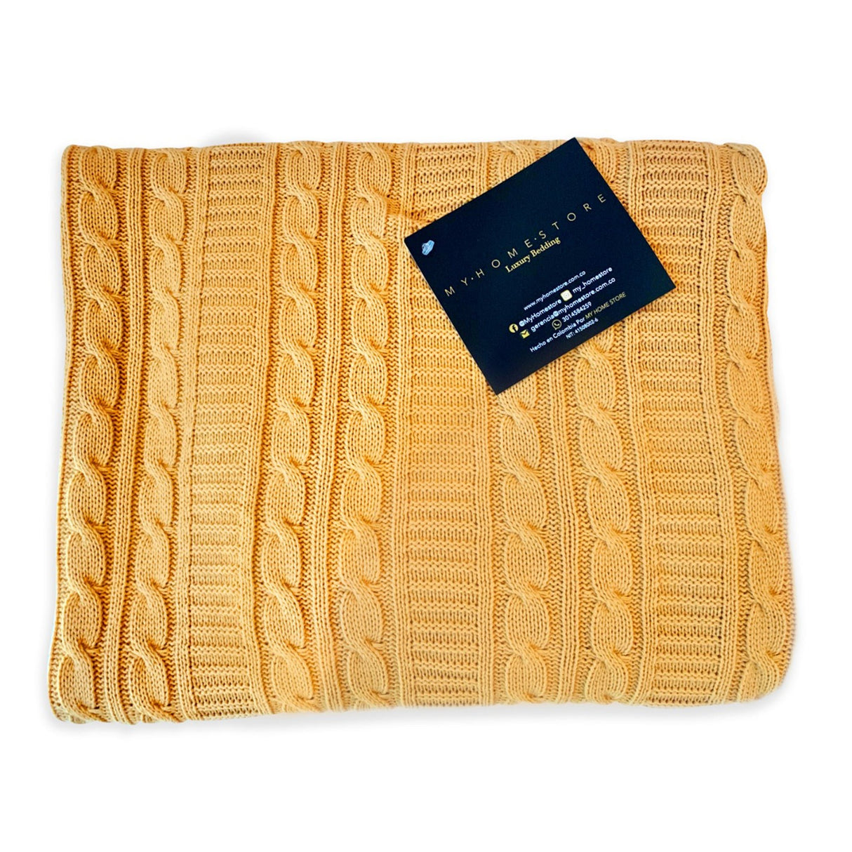 Cobija Trows Mostaza 130x170 Muy Suave - Cobijas | Bylmo