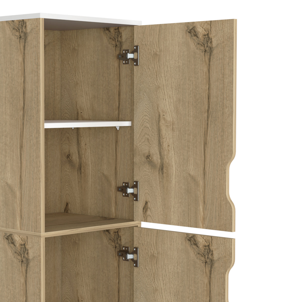 Alacena BiColor Duna con Blanco 45x150cm Con Patas - Alacenas y Muebles Microondas | Bylmo