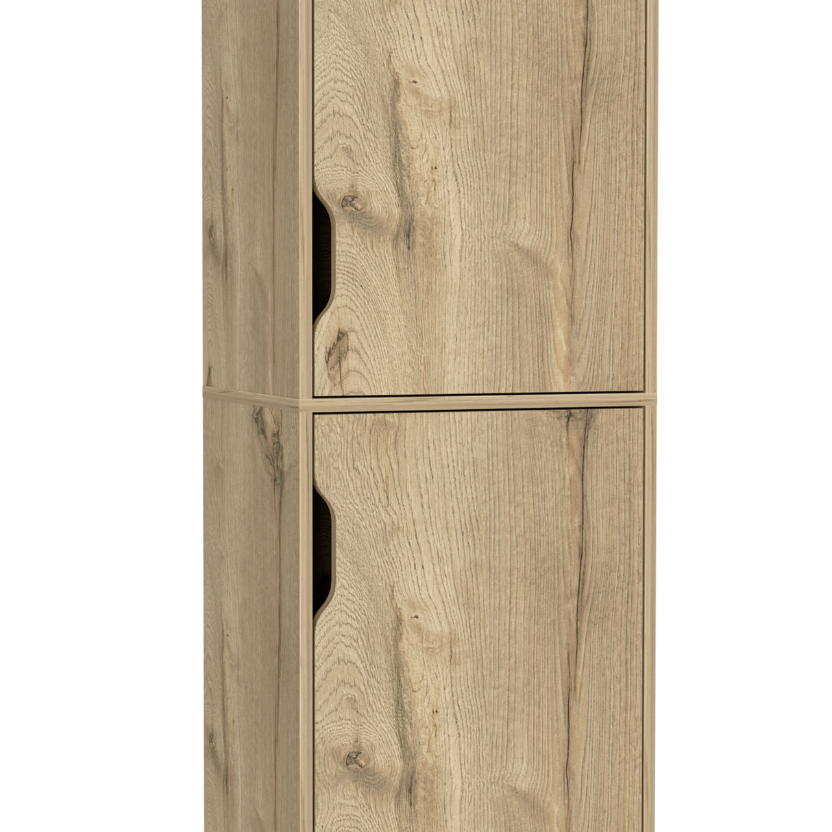 Alacena BiColor Duna con Blanco 45x150cm Con Patas - Alacenas y Muebles Microondas | Bylmo