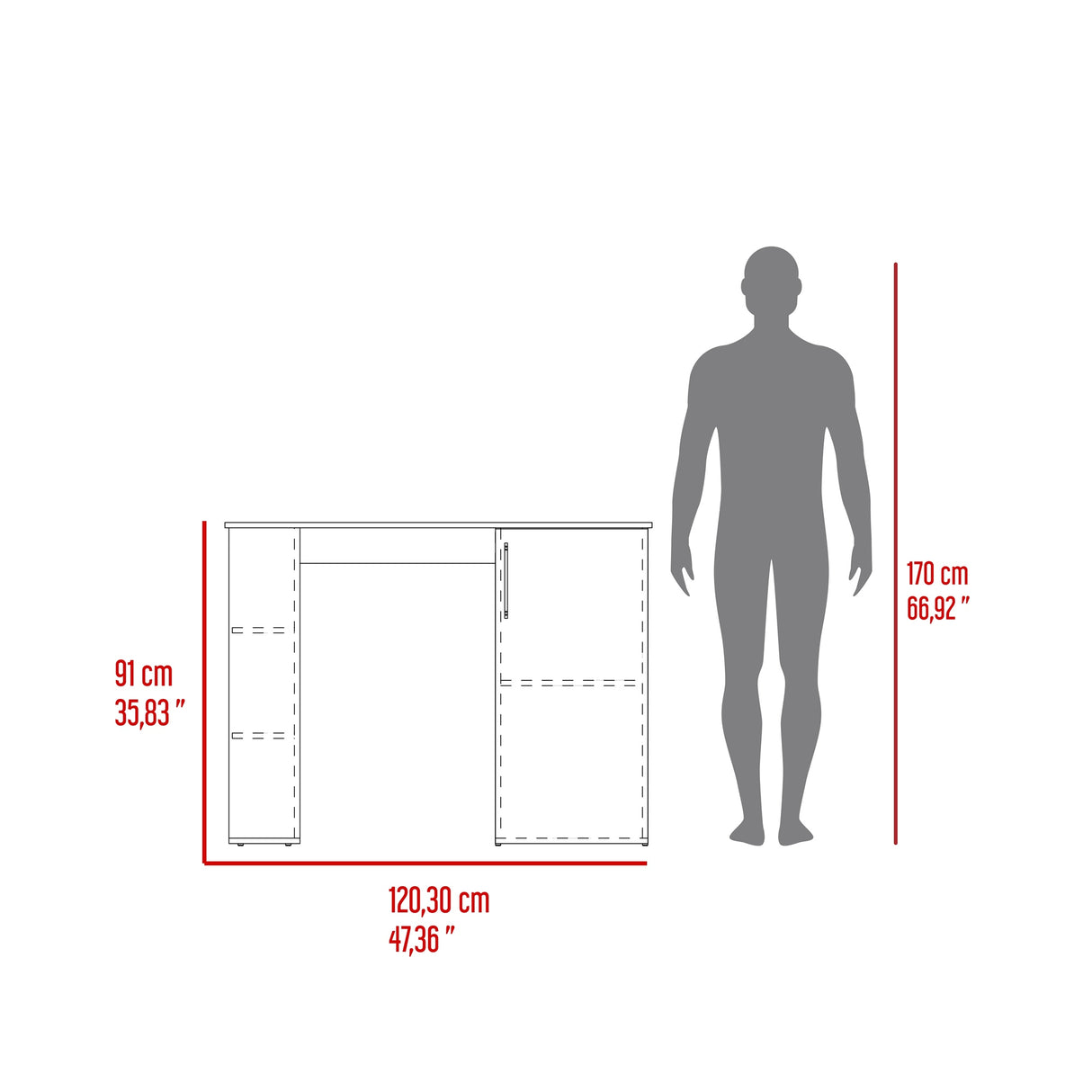 Barra de Cocina Allen Bardolino 120.3x91cm con Tres Entrepaños - Barras y Muebles Auxiliares | Bylmo