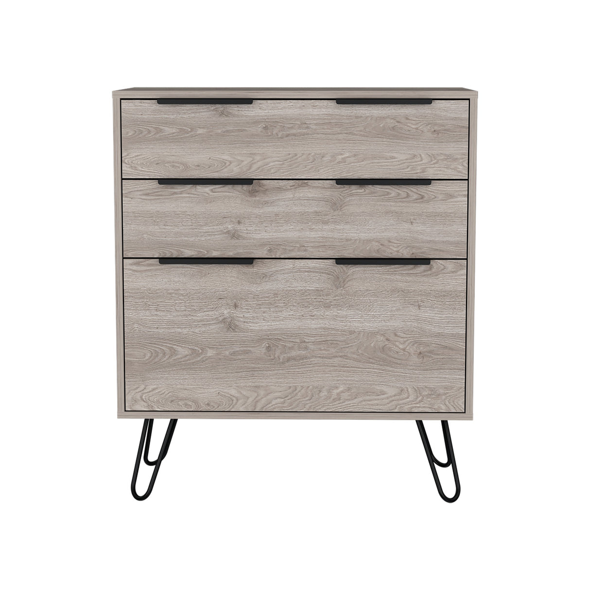 Cajonera Augusta Novo Ceniza 76.5x90.3cm con Tres Cajones - Cajoneras y Comodas | Bylmo