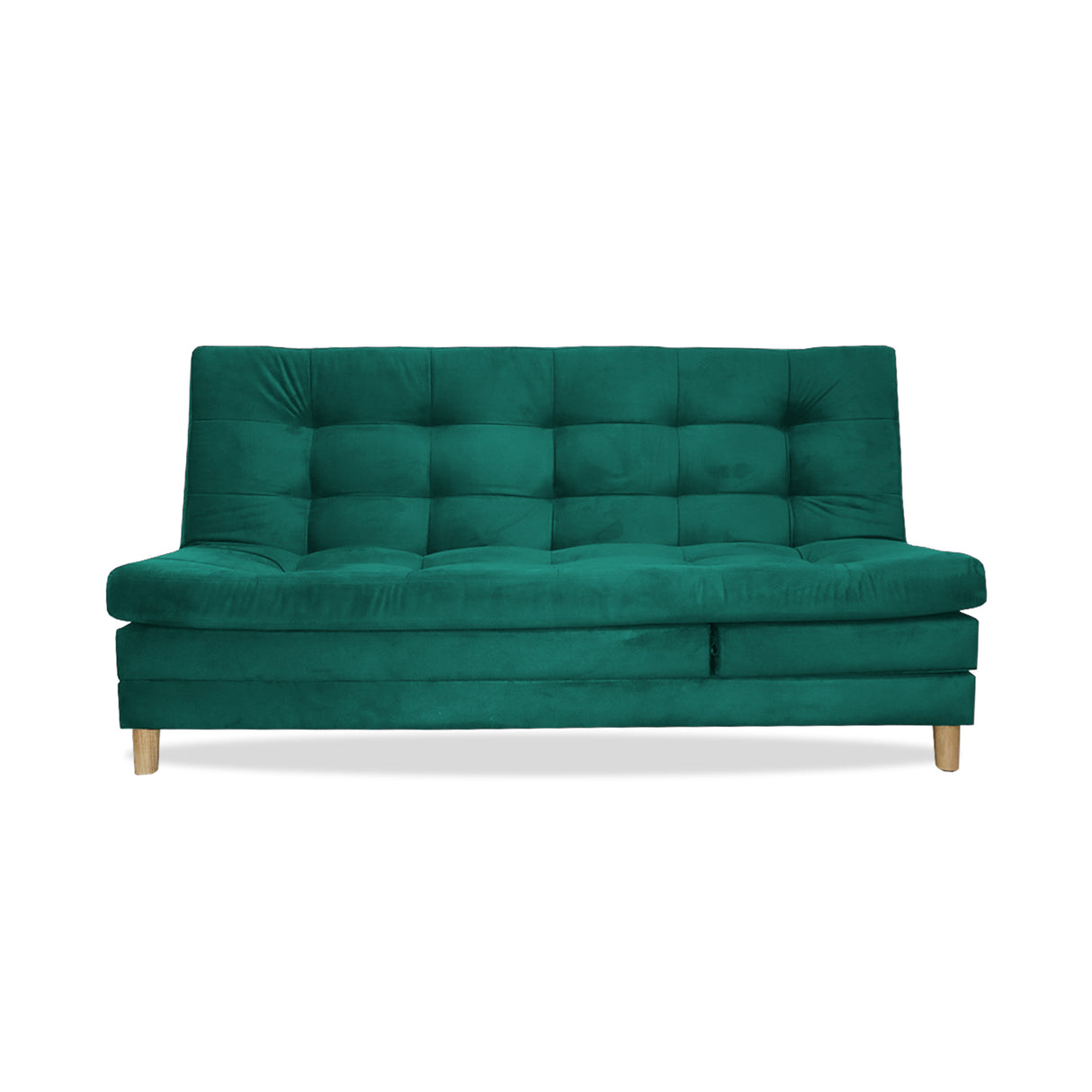 Sofacama Bieri Verde 180x95cm de Tres Puestos Reclinable - Sofas y Poltronas | Bylmo