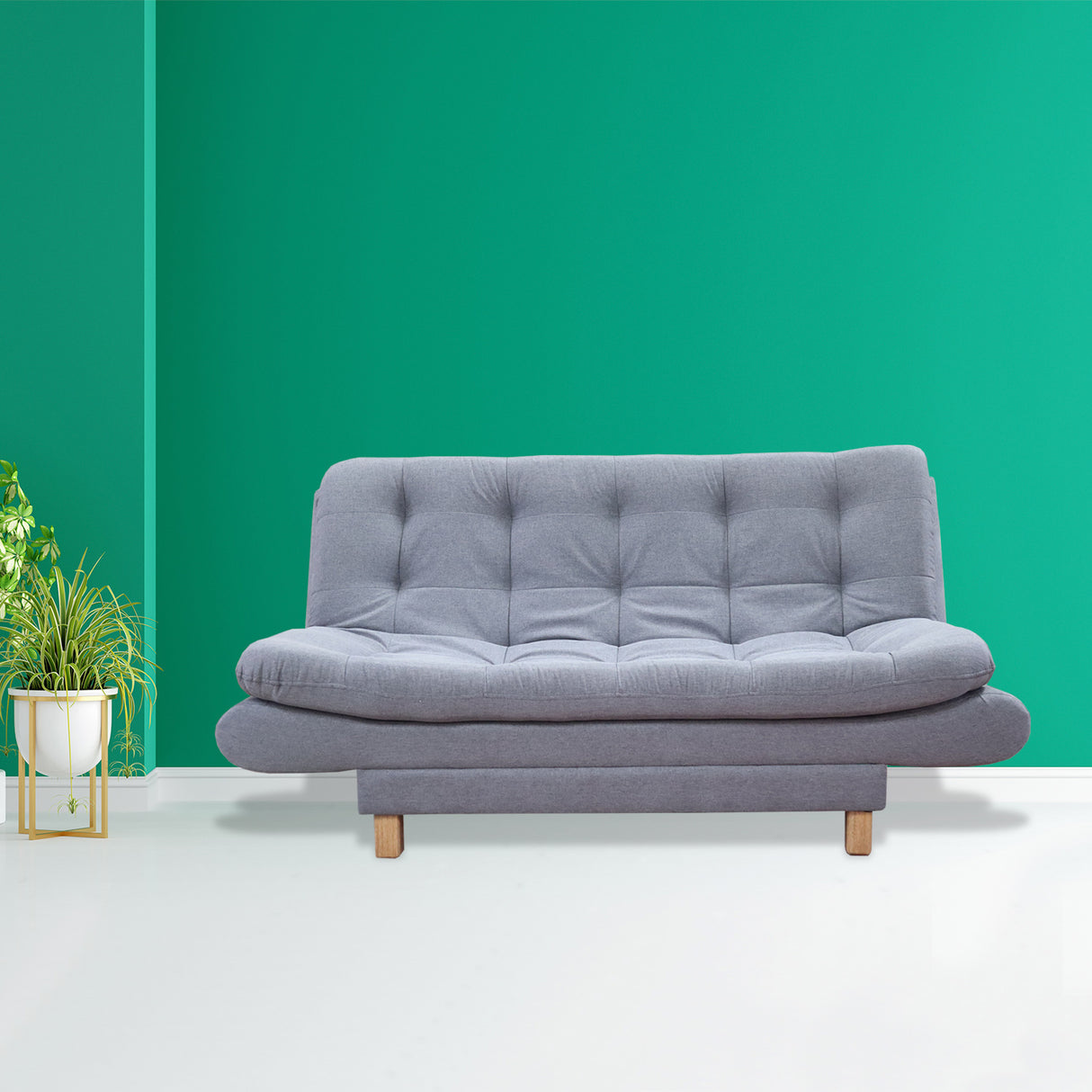 Sofacama Lehmann Gris 175x90cm de Tres Puestos Reclinable - Sofas y Poltronas | Bylmo