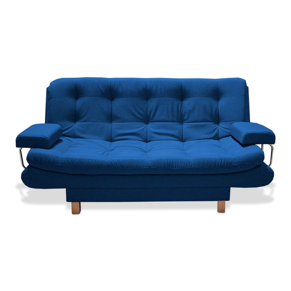 Sofacama Marti Azul Petróleo 175x90cm de Tres Puestos Reclinable - Sofas y Poltronas | Bylmo