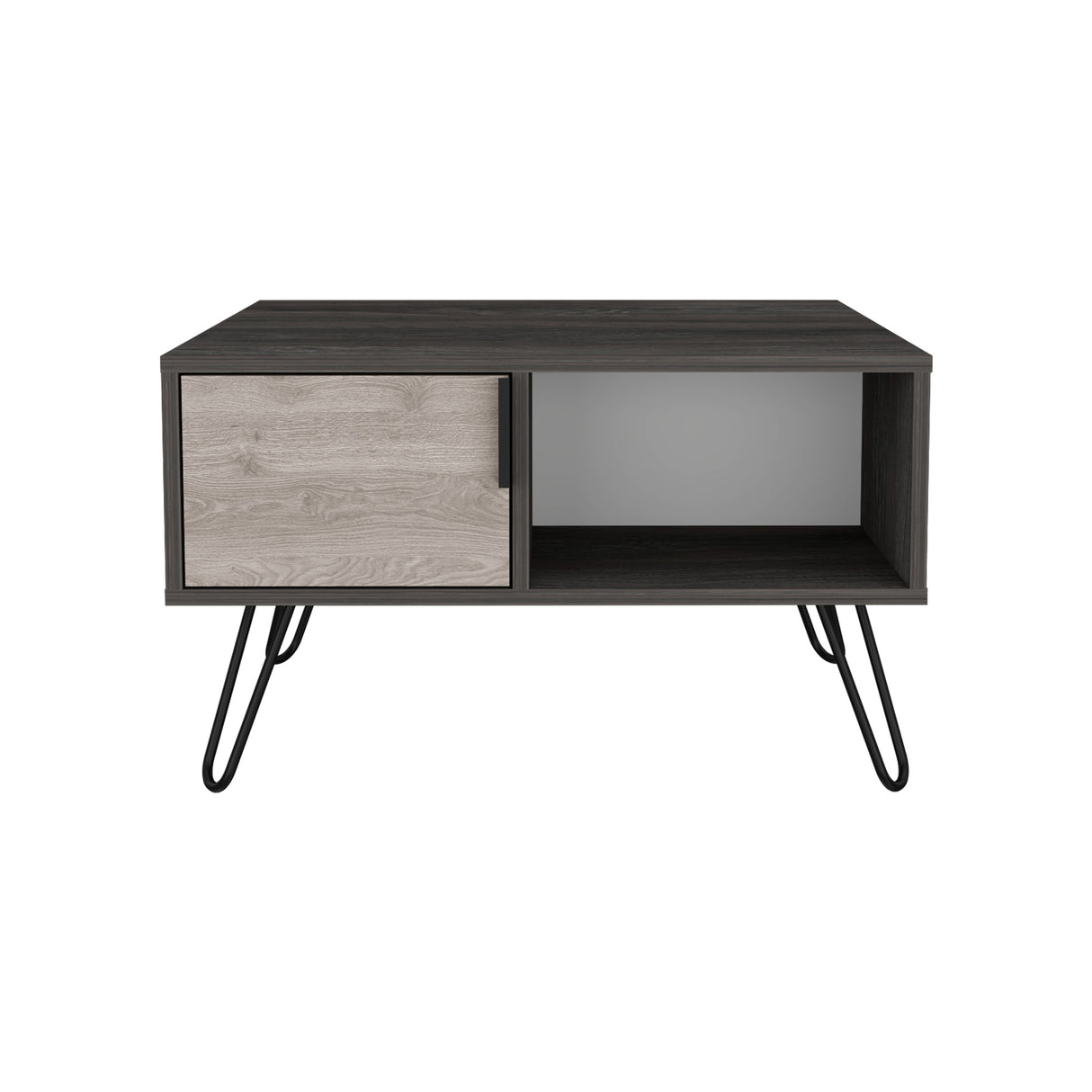 Mesa de Centro Borealis Carbón y Ceniza 70x43cm Rectangular - Mesas de Centro | Bylmo