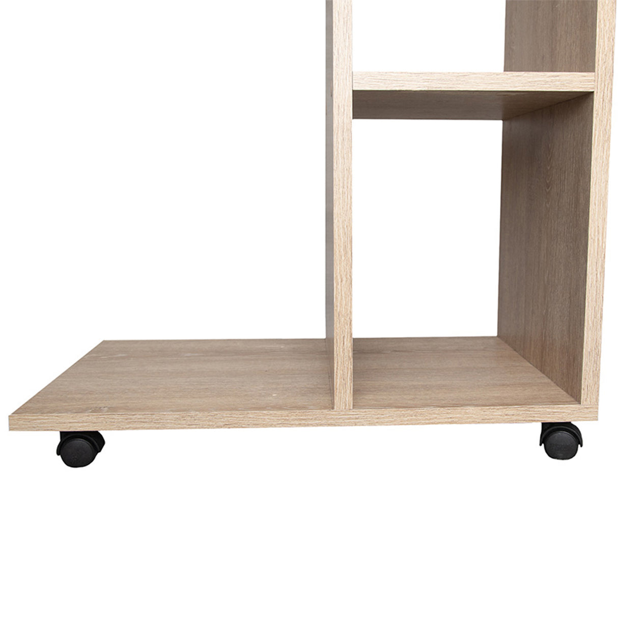 Mesa Auxiliar Zamora Beige 60x60cm Rectangular con Ruedas - Mesas Auxiliares | Bylmo