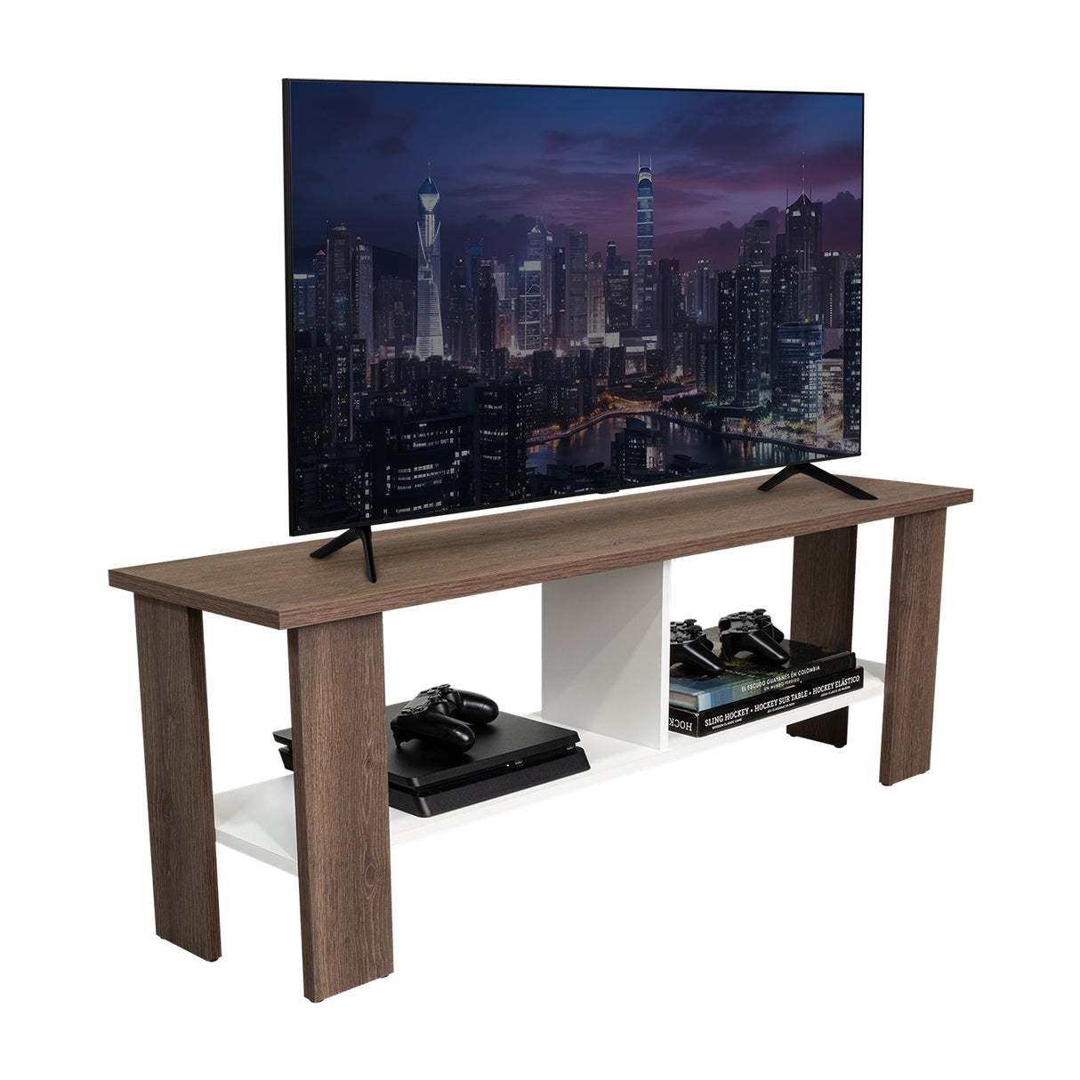 Mesa para TV Navia Fresno Europeo 120.3x42.1cm para TV Hasta 55 pulgadas - Muebles de TV | Bylmo