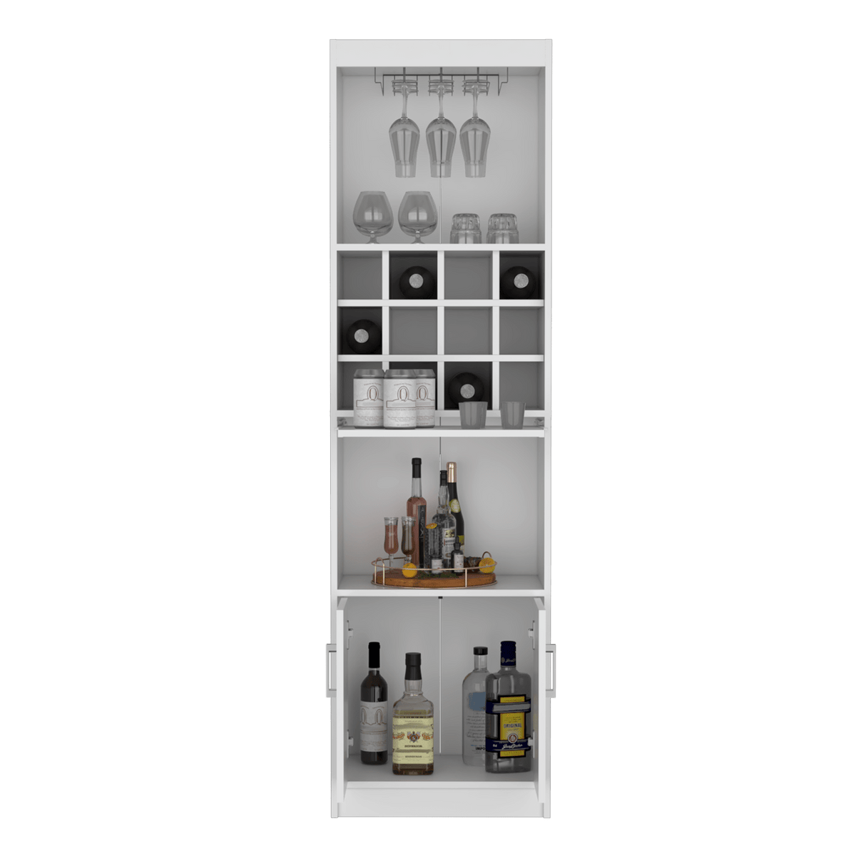 Bar Alto Kevil Blanco 51x180.6cm de Piso - Bares | Bylmo