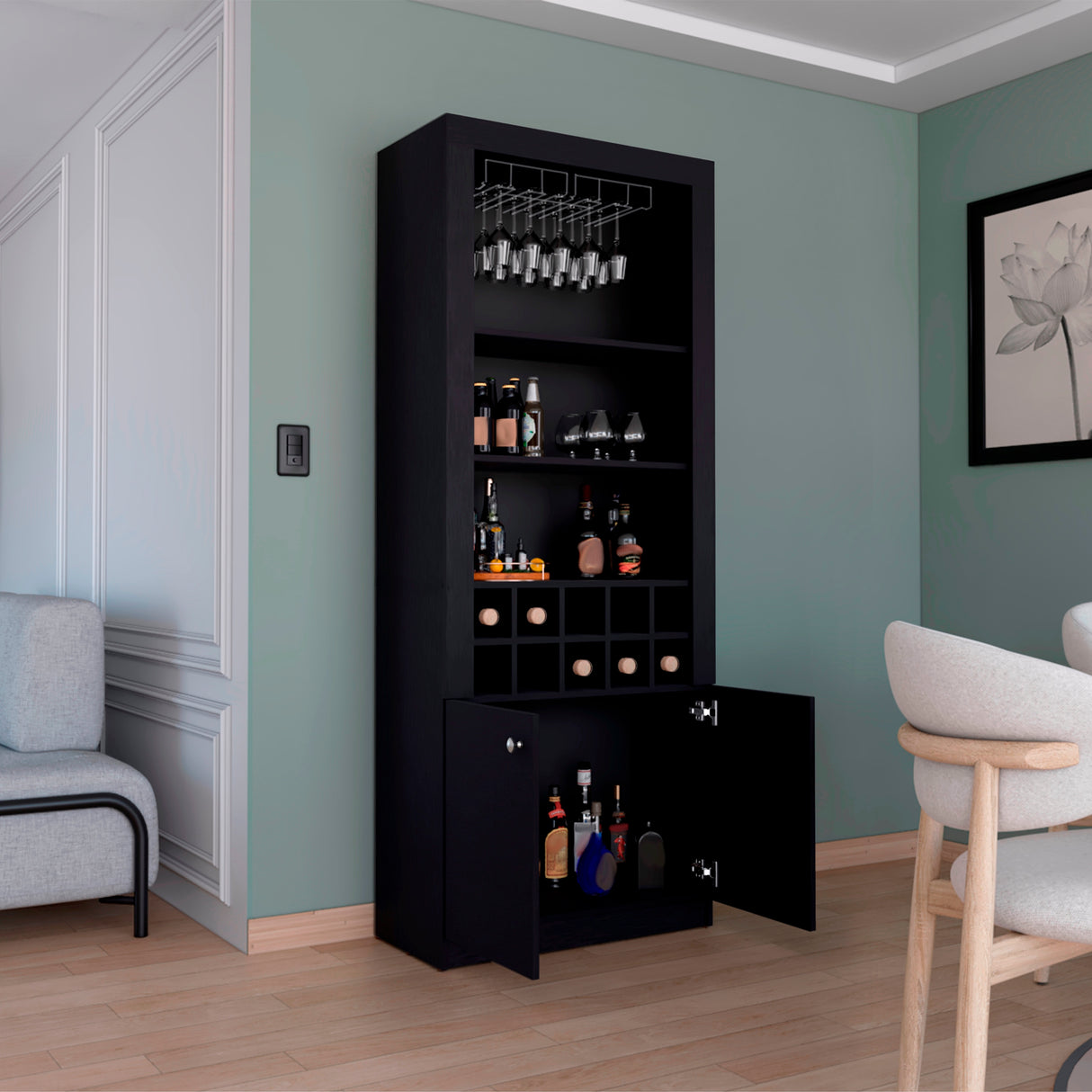 Bar Alto Nebo Wengue 75x190cm de Piso - Bares | Bylmo