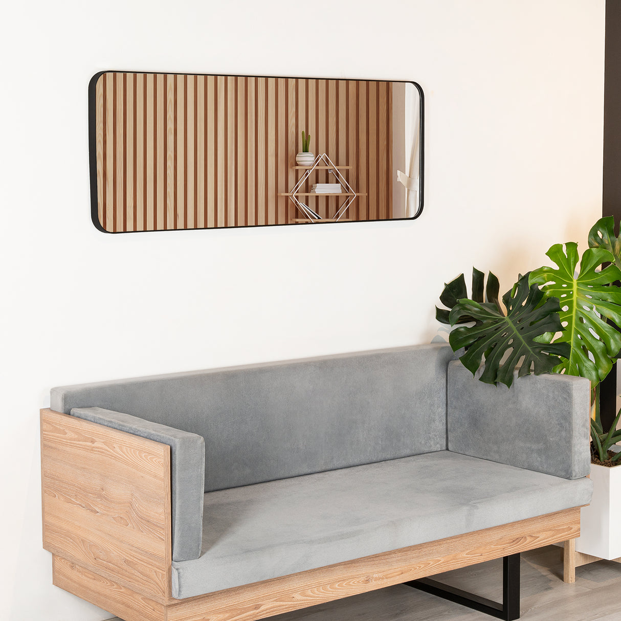 Espejo Loky 45x120cm Rectangular Con Marco Metálico - Espejos Decorativos | Bylmo