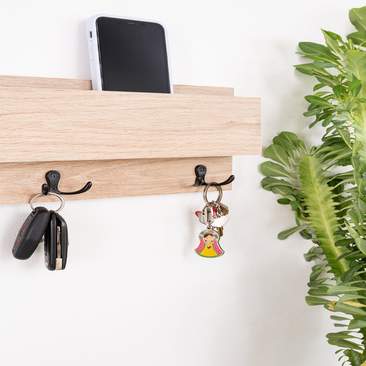 Perchero Kenia Cafe 15x40cm Rectangular - Repisas y Percheros | Bylmo