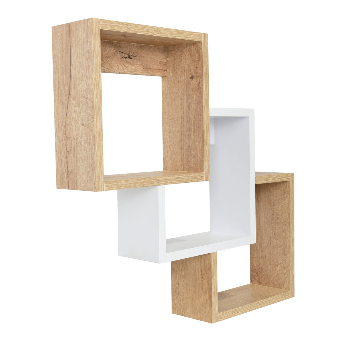 Set de 3 Repisas Ali Cafe 49x49cm Cuadrado - Repisas y Percheros | Bylmo