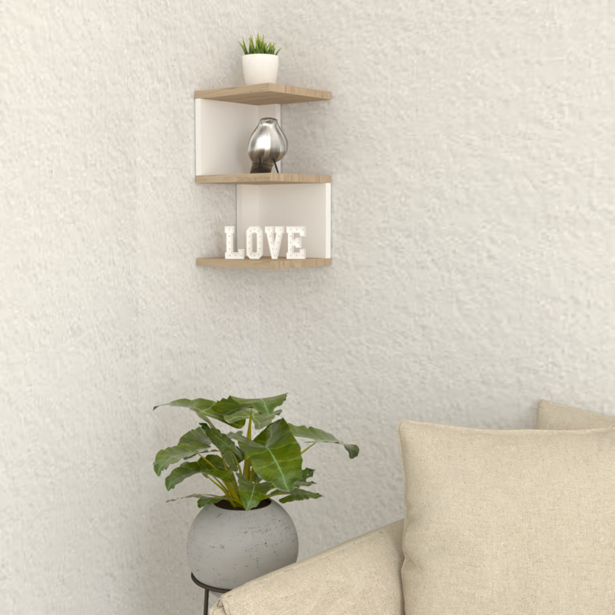 Repisa Índigo Cafe 44x25cm Cuadrado - Repisas y Percheros | Bylmo