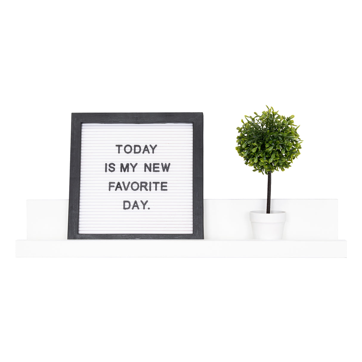 Repisa Julia Blanco 10x60cm en Forma de J - Repisas y Percheros | Bylmo